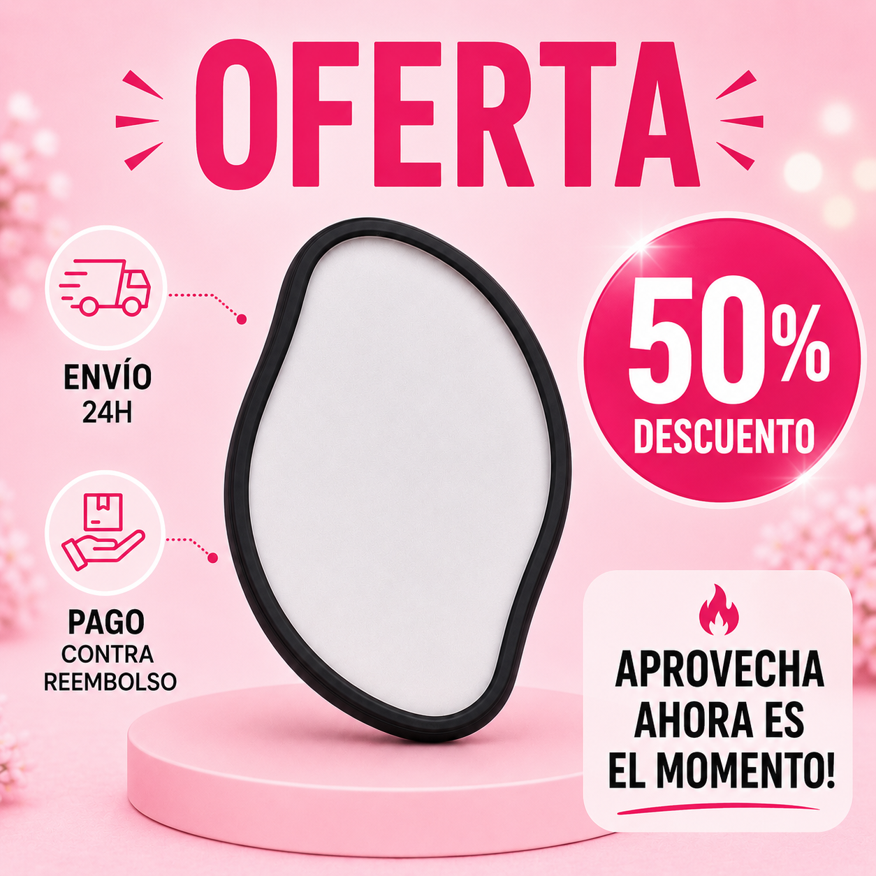 Depiladora indolora con efecto exfoliante