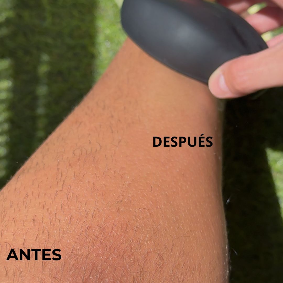 Depiladora indolora con efecto exfoliante