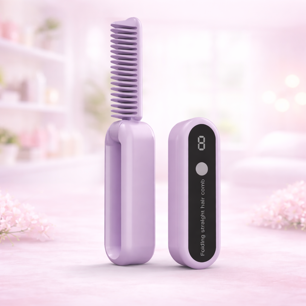 Cepillo Alisador Portátil Plegable