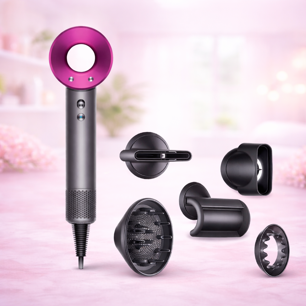 Secador de pelo profesional con cabezales imantados