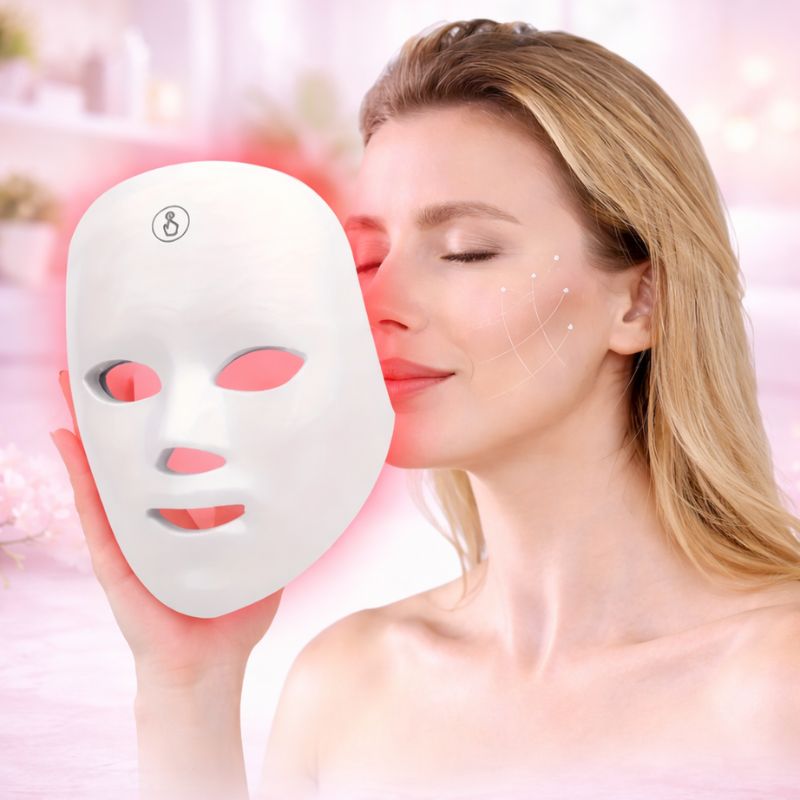 Máscara Facial de Terapia LED Rejuvenecedora
