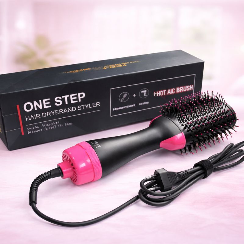 Cepillo secador y voluminizador Rosa